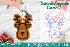Christmas Keychain Lasercut SVG Bundle - CraftNest - Digital Crafting and Art