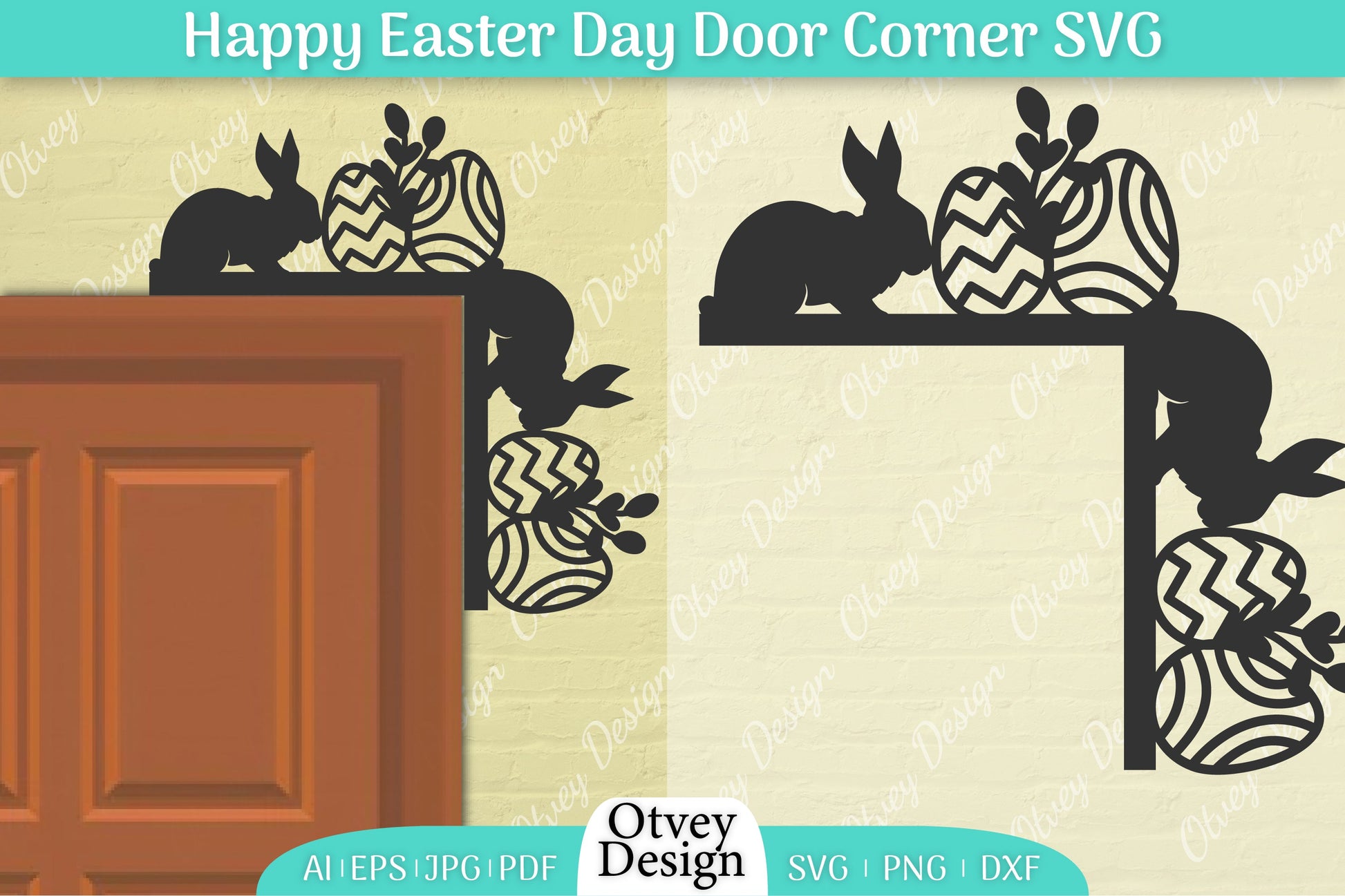 Easter Door Corner SVG Bundle 13 - CraftNest - Digital Crafting and Art