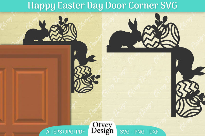 Easter Door Corner SVG Bundle 13 - CraftNest - Digital Crafting and Art