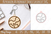 Astronaut Space Keychain Earring SVG Bundle