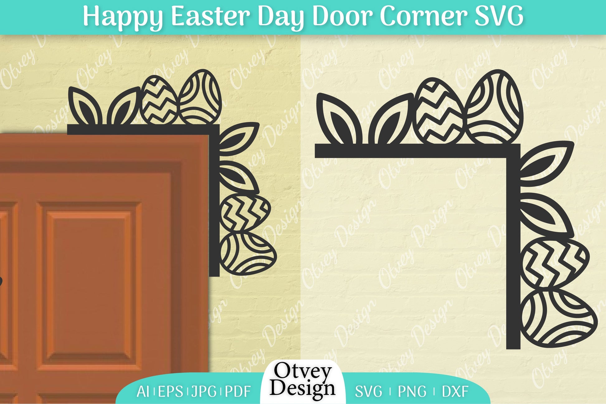 Easter Door Corner SVG Bundle 14 - CraftNest - Digital Crafting and Art