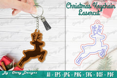 Christmas Keychain Lasercut SVG Bundle - CraftNest - Digital Crafting and Art
