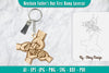 Father's Day First Bump Keychain SVG Bundle