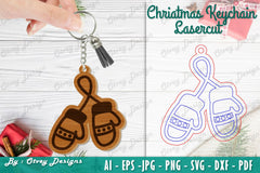 Christmas Keychain Lasercut SVG Bundle - CraftNest - Digital Crafting and Art