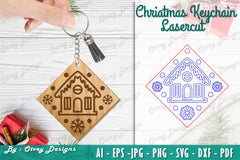 Christmas Keychain Lasercut SVG Bundle 10 - CraftNest - Digital Crafting and Art
