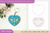 Alphabet Heart Keychain SVG