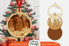 Christmas Snowman Ornament SVG Bundle