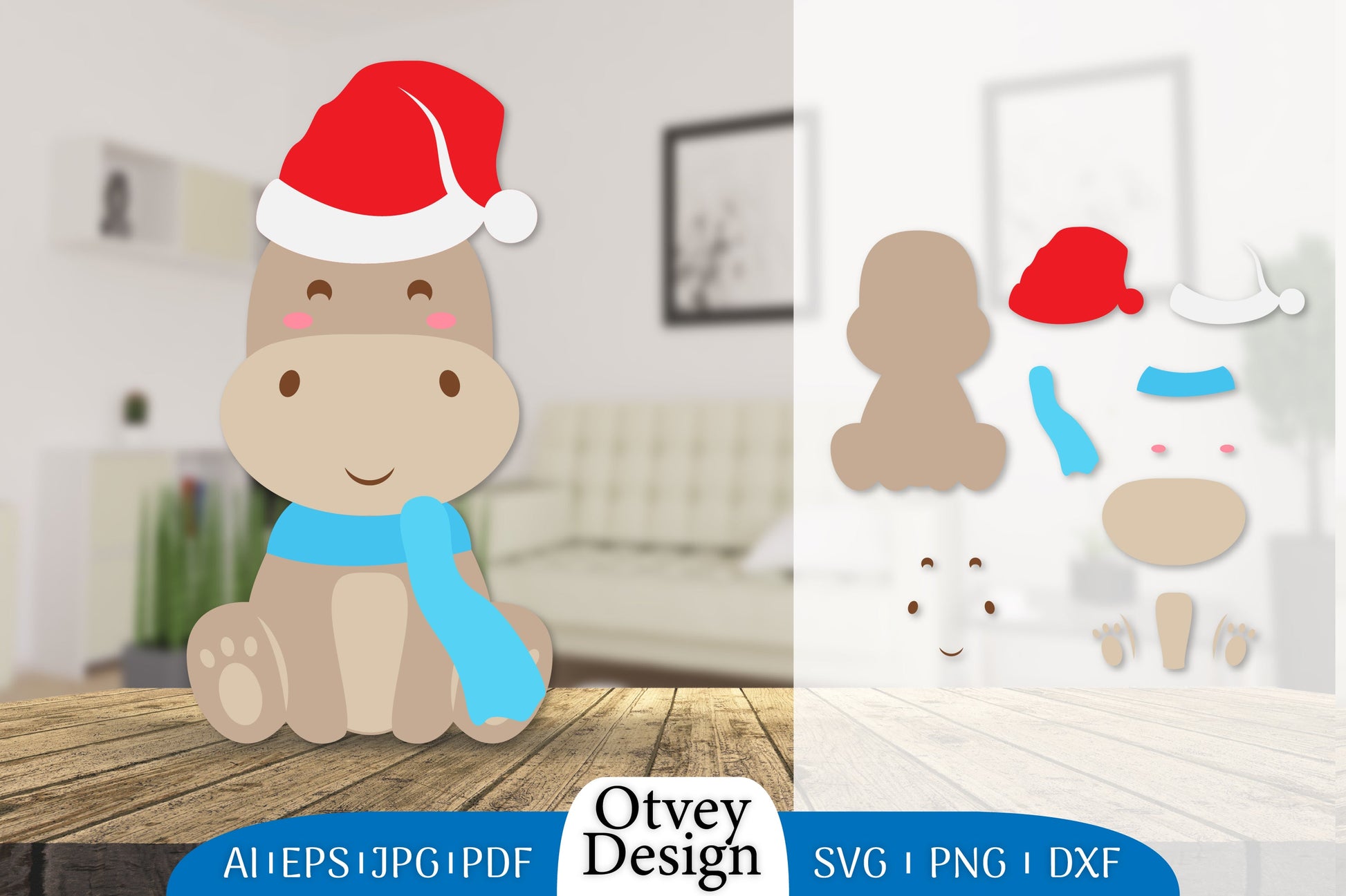 Animals Christmas SVG Bundle 7 - CraftNest - Digital Crafting and Art