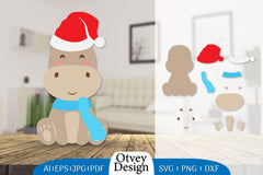 Animals Christmas SVG Bundle 7 - CraftNest - Digital Crafting and Art