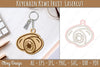 Keychain Kiwi Fruit Lasercut SVG Bundle