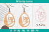 Ski Earring Laser Cut SVG Bundle