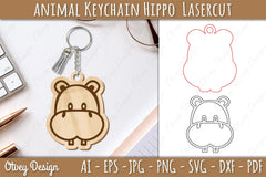 Head Animals Keychain SVG Bundle 5 - CraftNest - Digital Crafting and Art