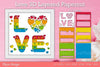 Love D Layered Papercut SVG