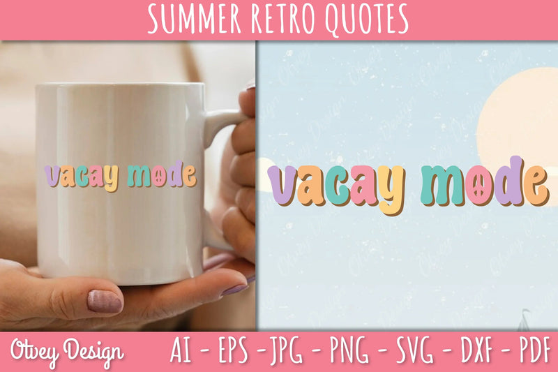 Summer Retro Quotes SVG Bundle - CraftNest - Digital Crafting and Art