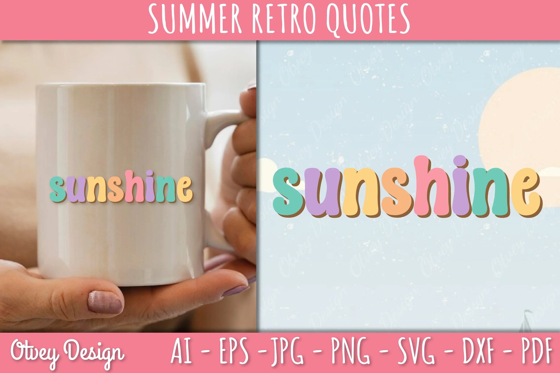 Summer Retro Quotes SVG Bundle - CraftNest - Digital Crafting and Art