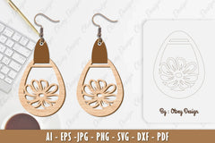 Flower Earring SVG Bundle 65 - CraftNest - Digital Crafting and Art