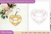 Heart Alphabet Keychain SVG Bundle