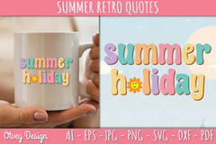 Summer Retro Quotes SVG Bundle - CraftNest - Digital Crafting and Art