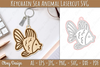 Keychain Sea Animal Lasercut SVG Bundle