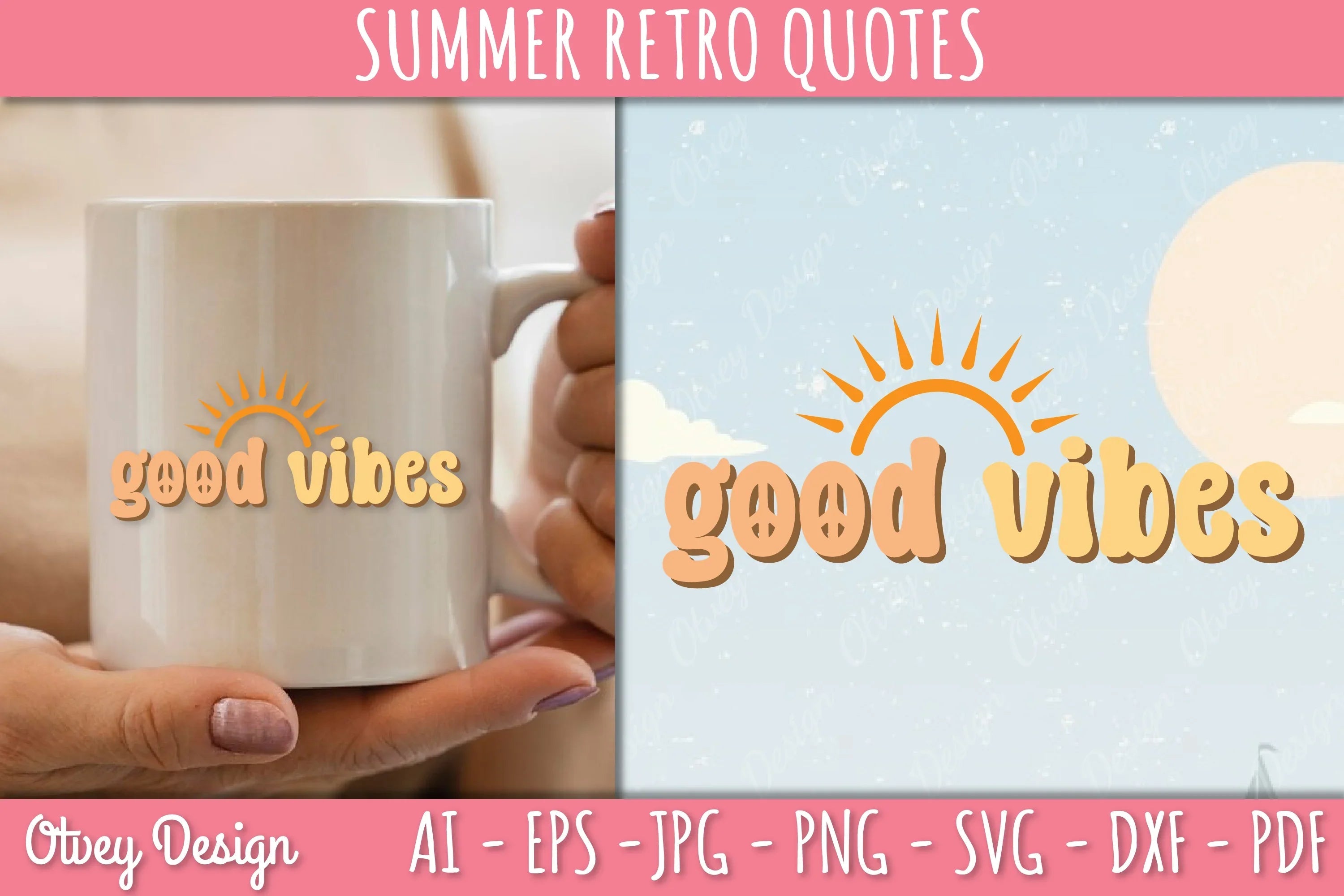 Summer Retro Quotes SVG Bundle - CraftNest - Digital Crafting and Art