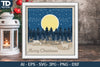 Shadow Box Christmas Layered Papercut SVG