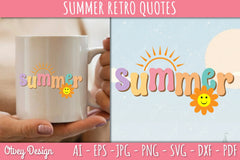 Summer Retro Quotes SVG Bundle - CraftNest - Digital Crafting and Art