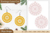 Earrings Lasercut Mandala SVG Bundle