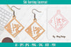 Ski Earring Laser Cut SVG Bundle