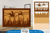 Christmas Santa Sleigh Lasercut SVG Bundle