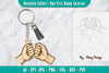 Father's Day First Bump Keychain SVG Bundle