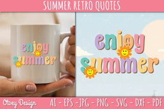 Summer Retro Quotes SVG Bundle - CraftNest - Digital Crafting and Art