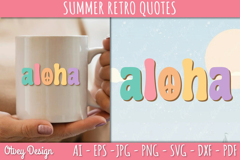 Summer Retro Quotes SVG Bundle - CraftNest - Digital Crafting and Art