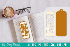 Deer Bookmark SVG Bundle 3 - CraftNest - Digital Crafting and Art
