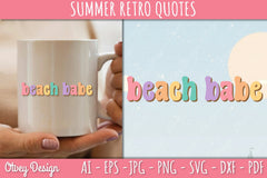 Summer Retro Quotes SVG Bundle - CraftNest - Digital Crafting and Art