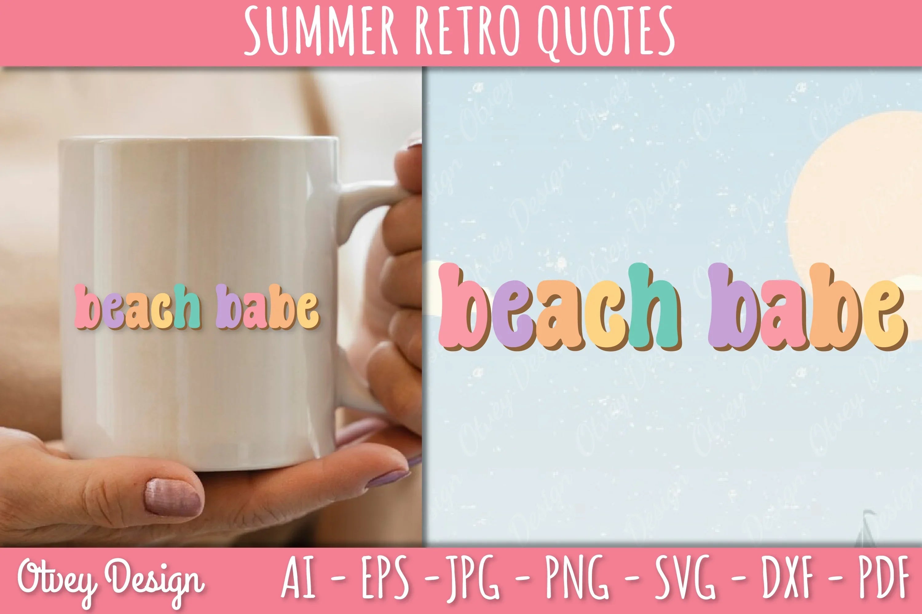 Summer Retro Quotes SVG Bundle - CraftNest - Digital Crafting and Art