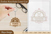 Zodiac Keychain SVG Bundle