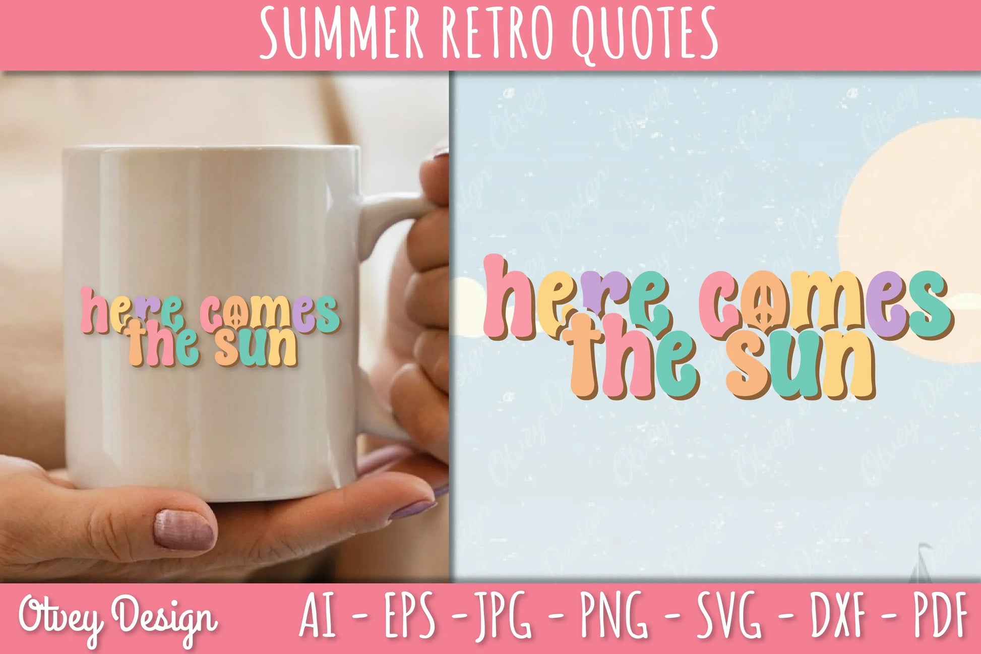 Summer Retro Quotes SVG Bundle - CraftNest - Digital Crafting and Art