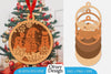 Christmas Snowman Ornament SVG Bundle