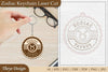 Zodiac Keychain SVG Bundle