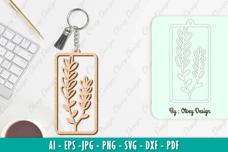 Flower Keychain SVG Bundle 5 - CraftNest - Digital Crafting and Art
