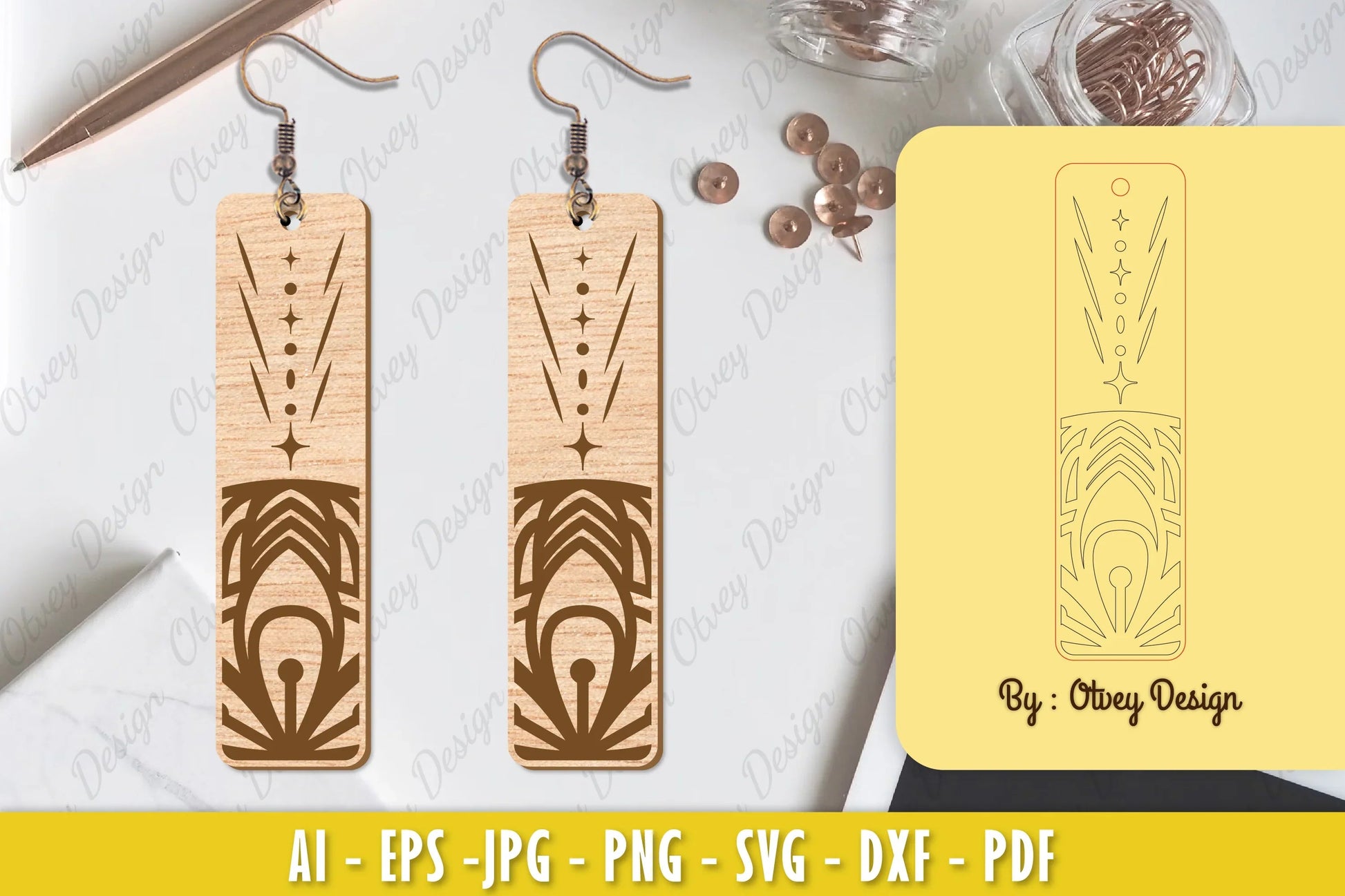 Earrings Mandala SVG Bundle 21 - CraftNest - Digital Crafting and Art