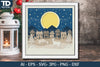 Shadow Box Christmas Layered Papercut SVG