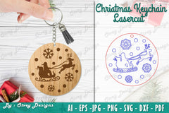 Christmas Keychain Lasercut SVG Bundle - CraftNest - Digital Crafting and Art