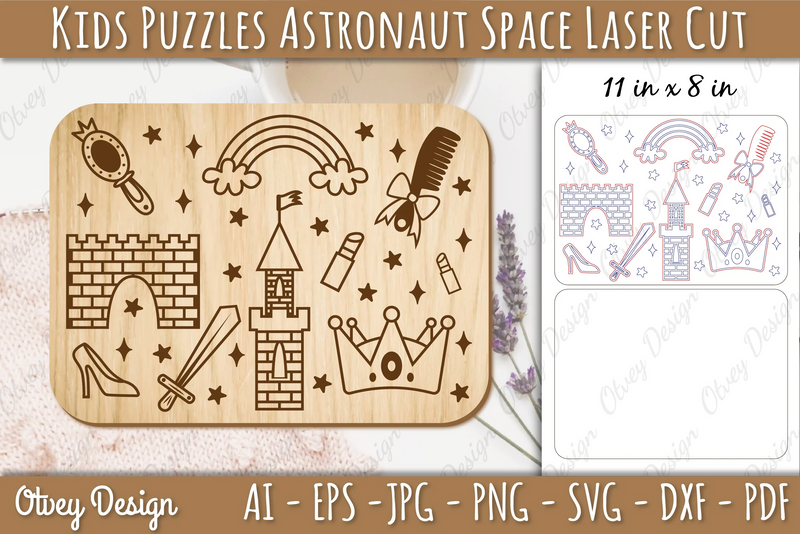 Kids Castle Educational Puzzles SVG Bundle - CraftNest - Digital Crafting and Art