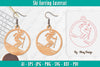 Ski Earring Lassercut SVG Bundle