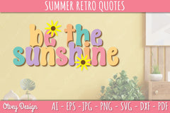 Summer Retro Quotes SVG Bundle - CraftNest - Digital Crafting and Art