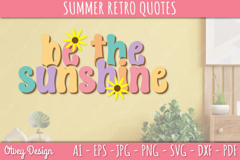 Summer Retro Quotes SVG Bundle - CraftNest - Digital Crafting and Art