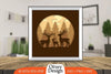 Christmas Deer 3D Shadowbox Layered SVG Bundle