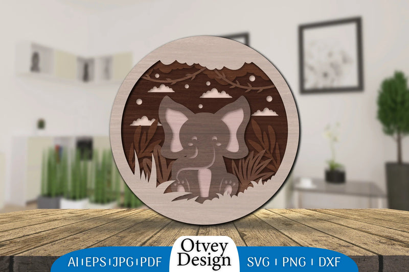 Animals 3D Layered Lasercut SVG Bundle 5 - CraftNest - Digital Crafting and Art