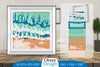 Sea Wave 3D Shadowbox Layered SVG Bundle